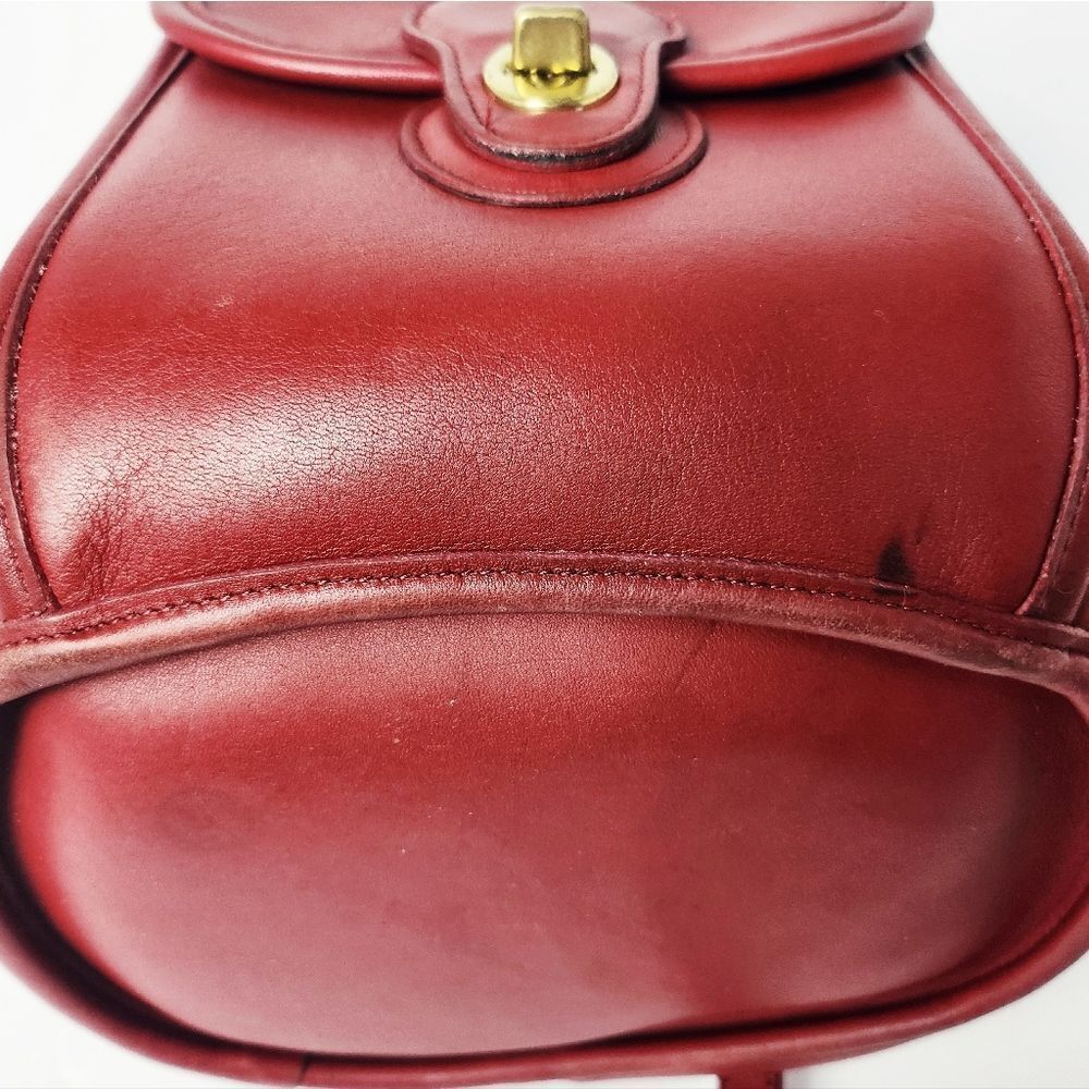 Coach Vintage 9992 Handle Backpack Red glove Tanned Leather - Picture 16 of 16